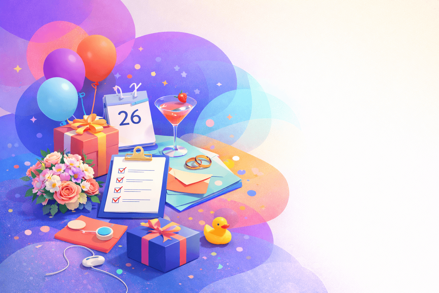 Ilustración de planificación de eventos