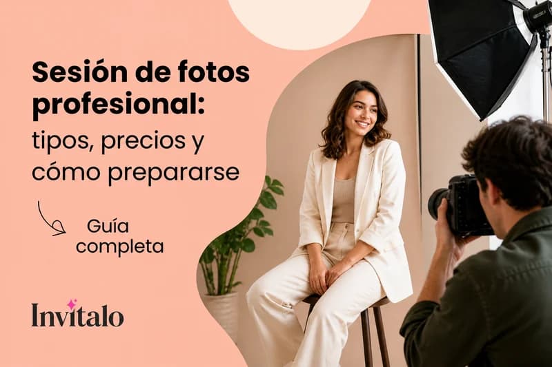 Sesión de fotos profesional: tipos, precios y tips (2026)