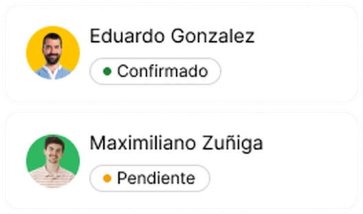 Lista de invitados confirmados conectada al plano de mesas